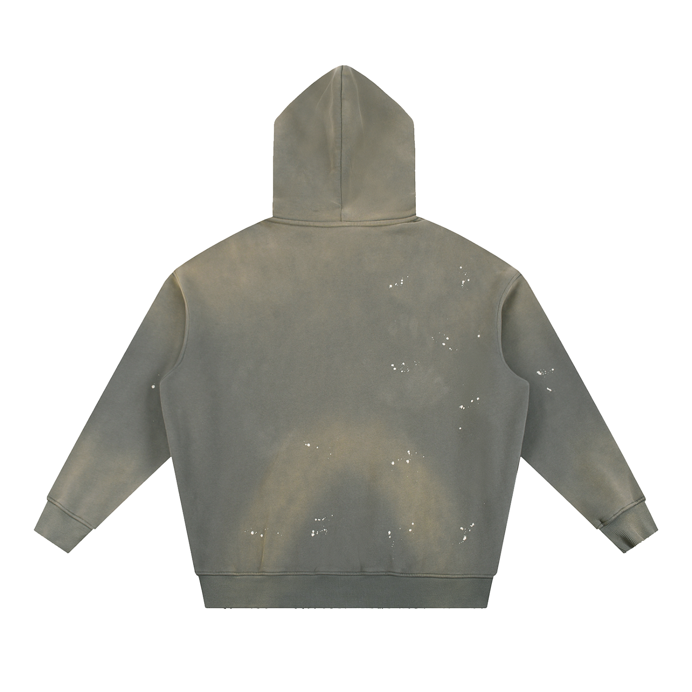 Snus Tub Washed Frayed Fleece Hoodie
